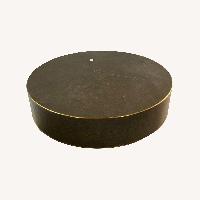 Restoration Hardware Graydon Shagreen Round Black Table