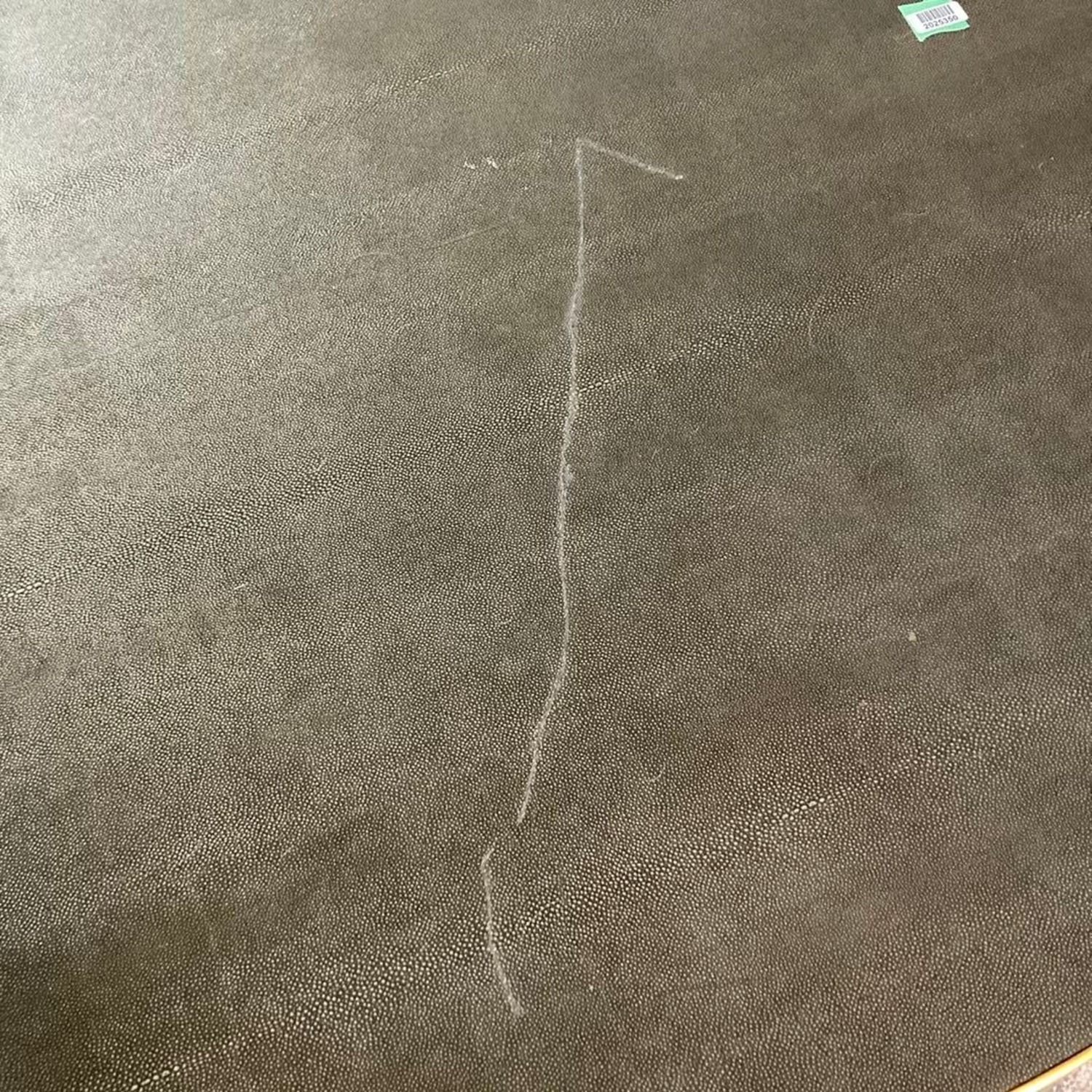 Restoration Hardware Graydon Shagreen Round Black Table - image-2