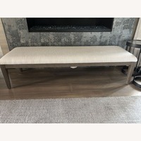 Restoration Hardware Upholstered Bench ‚ Modern