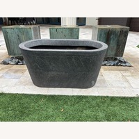 Restoration Hardware Outdoor Stone Planter