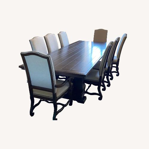 Used A.R.T. Furniture9-Piece Dining Set-Solid WoodTable for sale on AptDeco