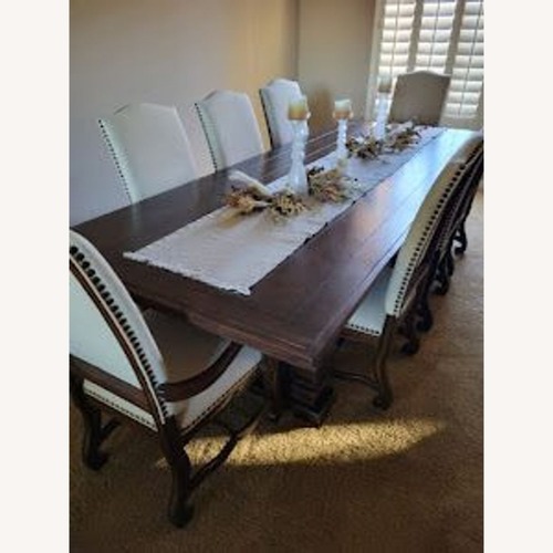 Used A.R.T. Furniture9-Piece Dining Set-Solid WoodTable for sale on AptDeco