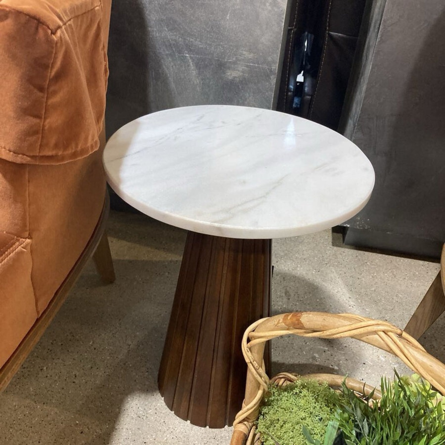 Dara Marble & Wood Side Table - image-8