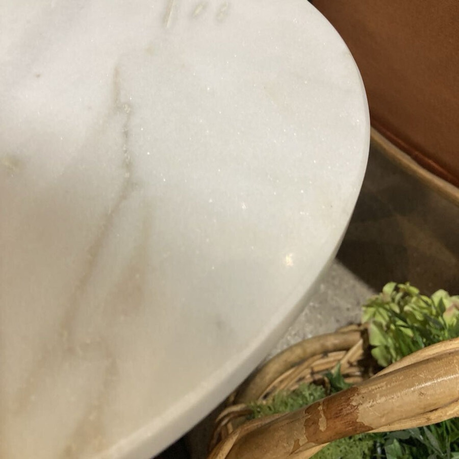 Dara Marble & Wood Side Table - image-3