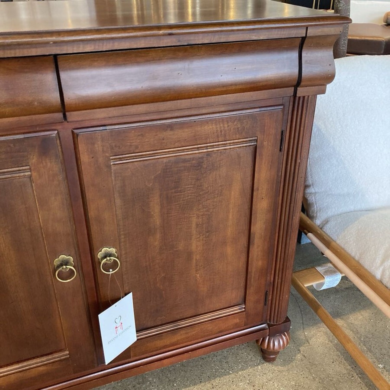 Ethan Allen Lower Cabinet W 3-Drawers Buffet - image-3