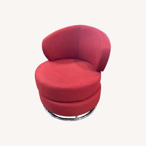 Used Modern Fabric Swivel Lounge Chair for sale on AptDeco