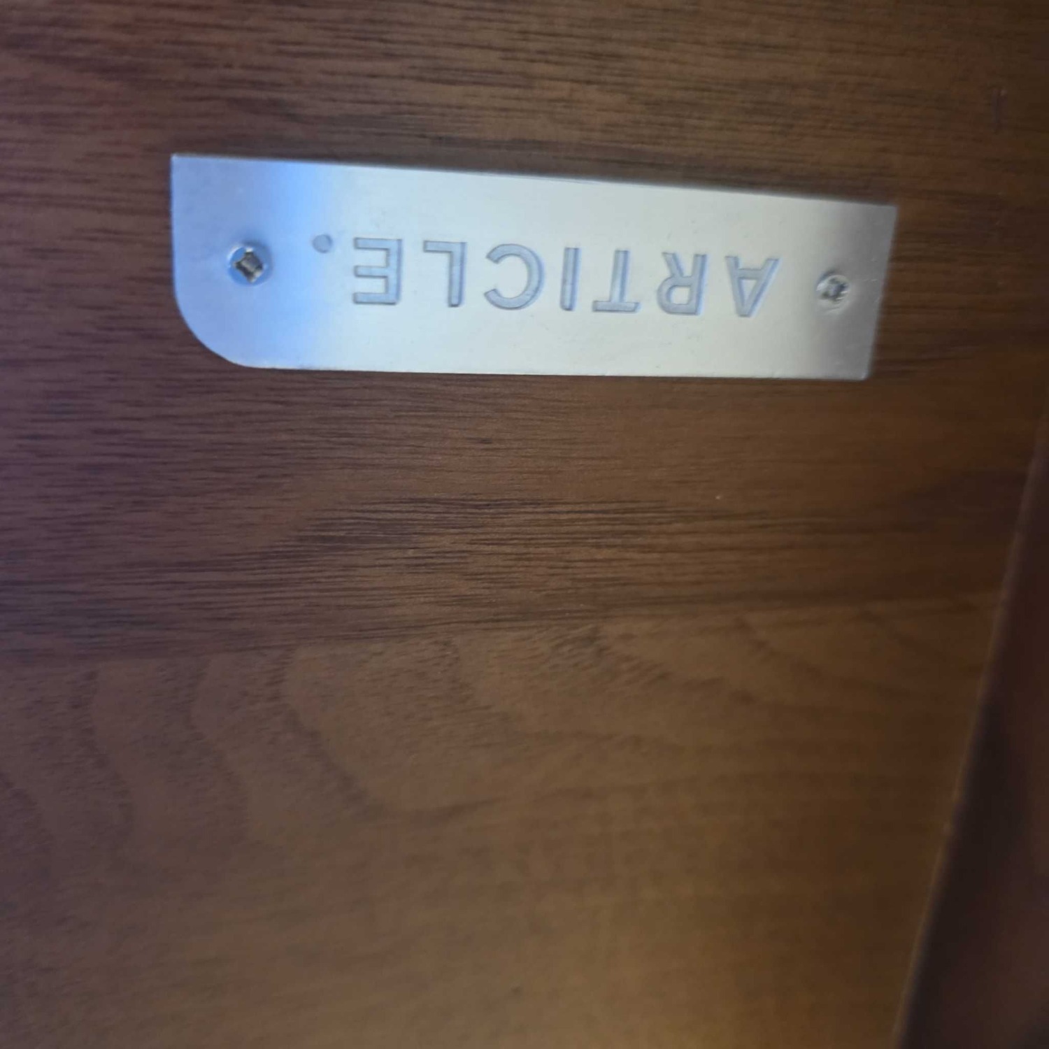 Article Modern Wood Dining Set with 4 Woven - image-6