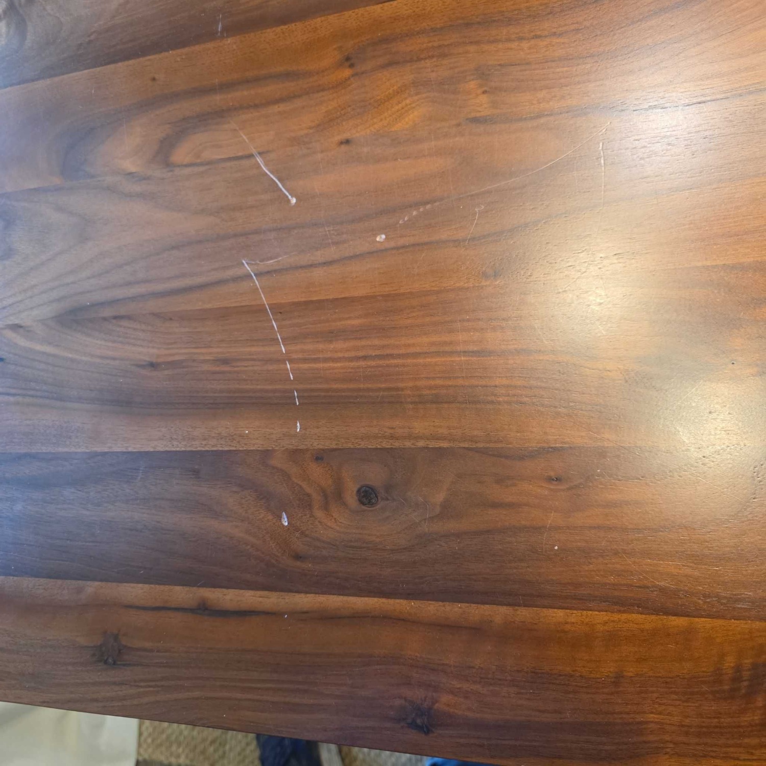 Article Modern Wood Dining Set with 4 Woven - image-3