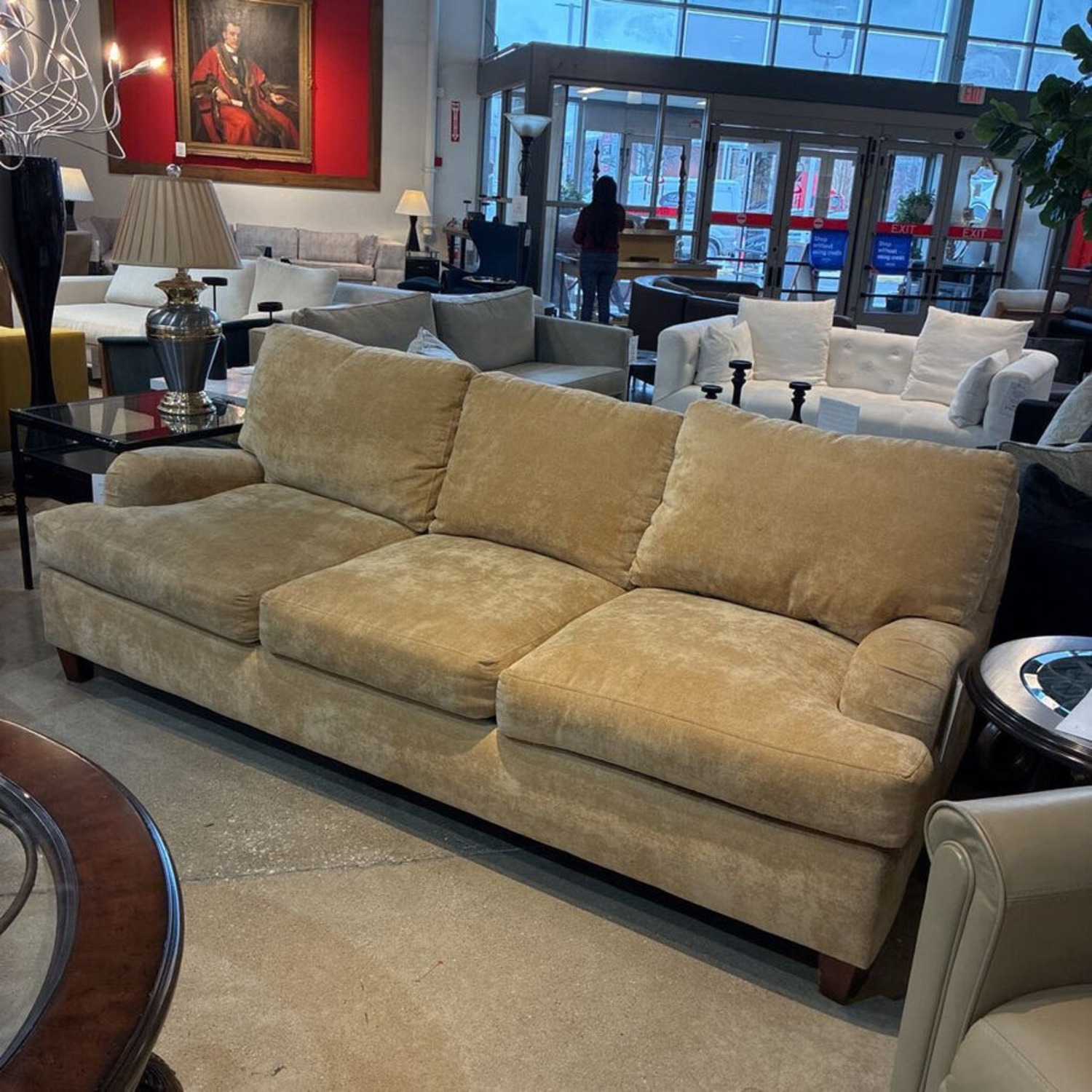 Ellis Home Furnishings Chenille 3-Seat Sofa - image-1