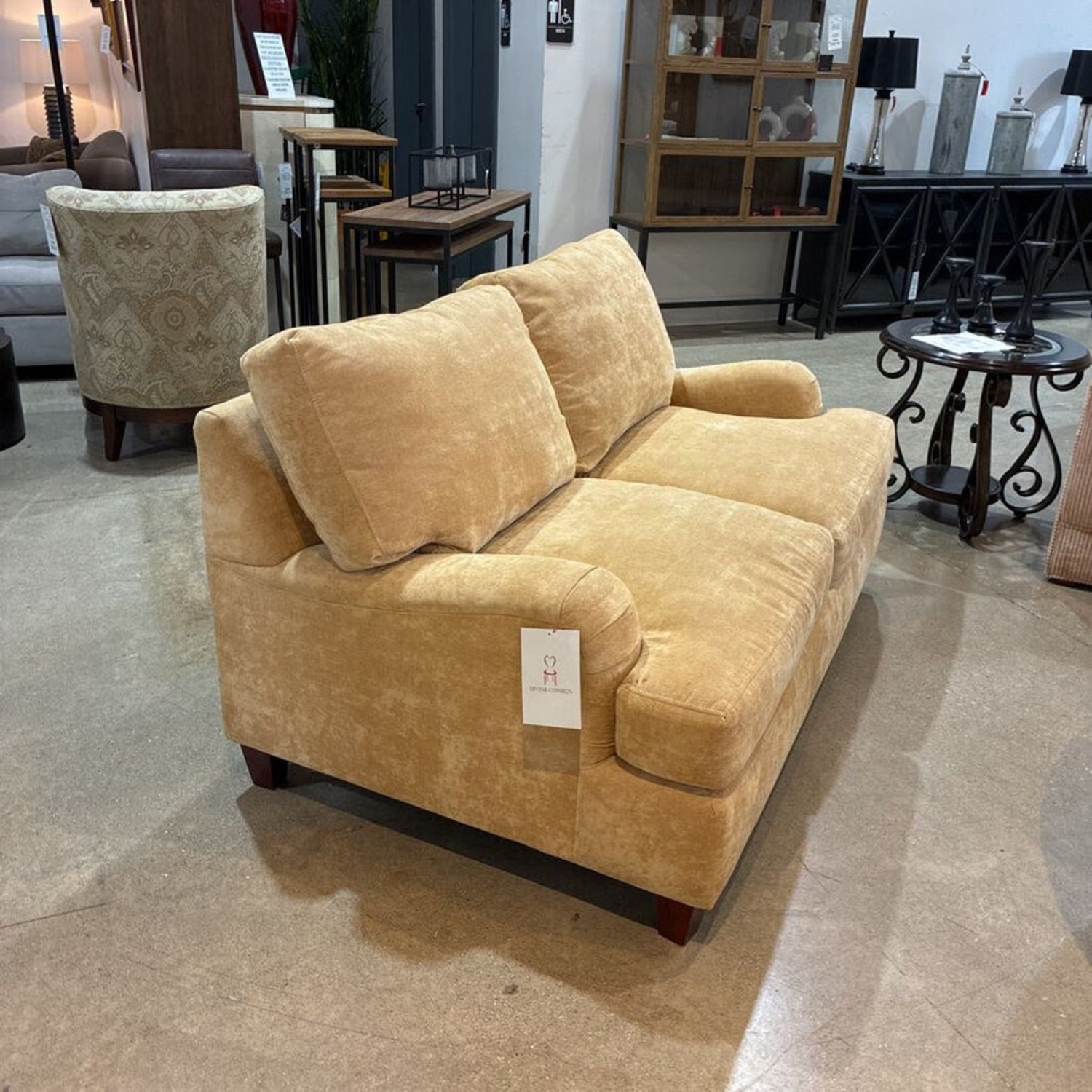 Ellis Home Furnishings Chenille Loveseat - image-1