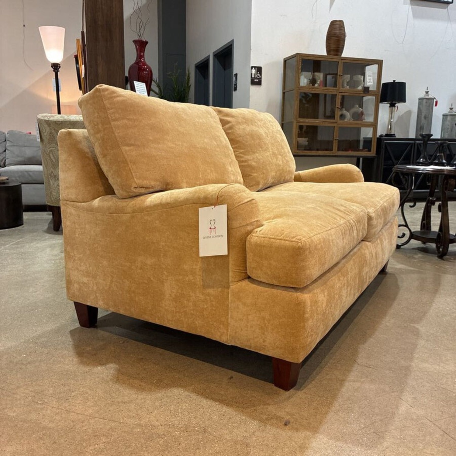 Ellis Home Furnishings Chenille Loveseat - image-3