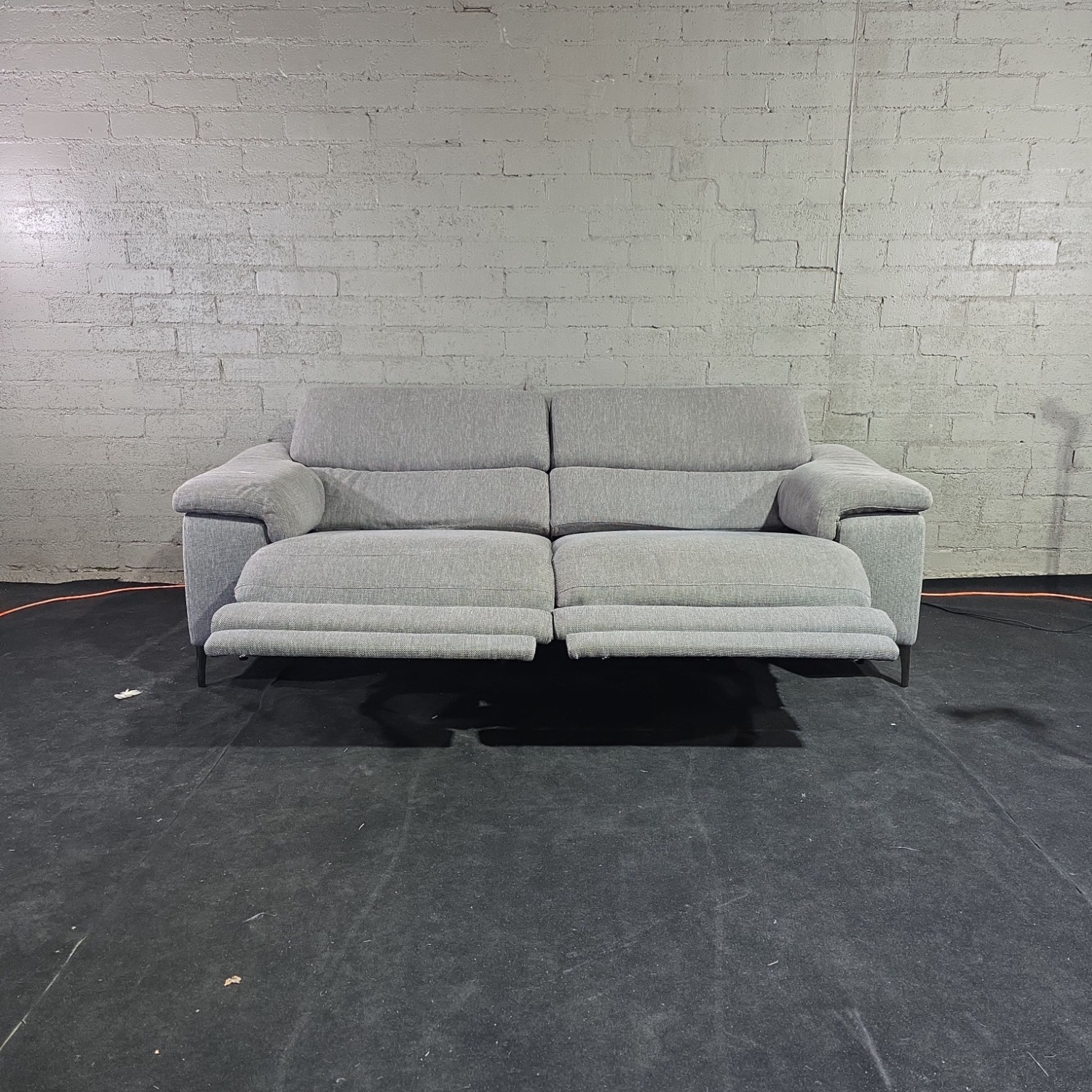 Modern Gray 3-Seat Sofa Couch - image-3