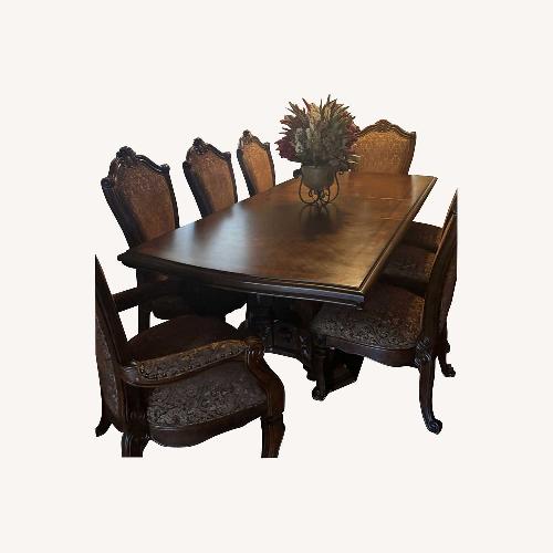 Used AICO Windsor Court 9-Piece Dining Set  for sale on AptDeco
