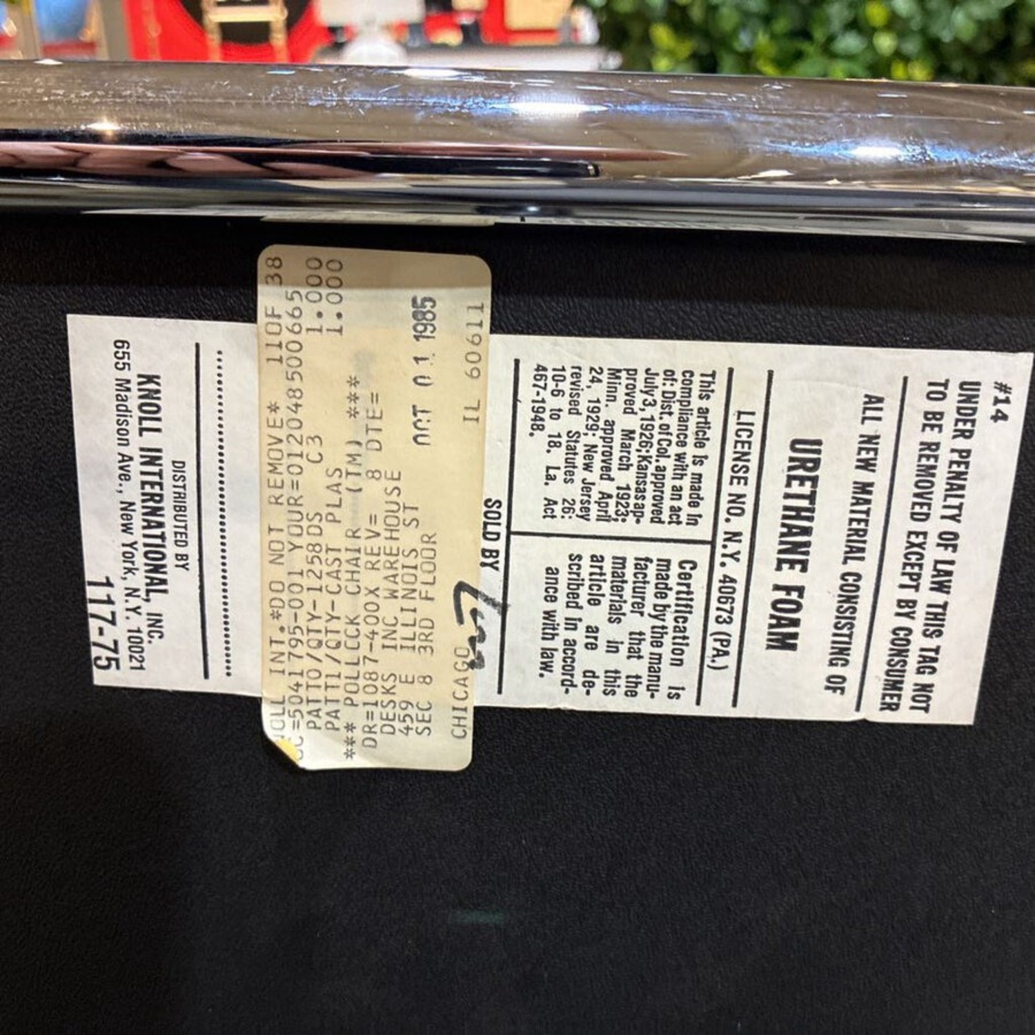 Knoll Charles Pollock Leather Office Chair - image-5