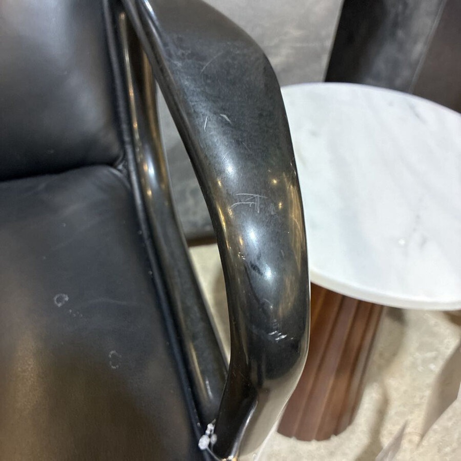 Knoll Charles Pollock Leather Office Chair - image-7