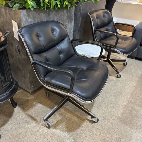 Used Knoll Charles Pollock Leather Office Chair for sale on AptDeco
