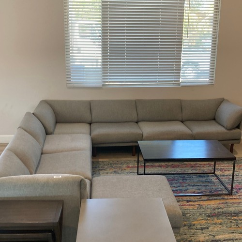 Used Burrow Sectional Sofa - Spacious Modern L-Shape for sale on AptDeco