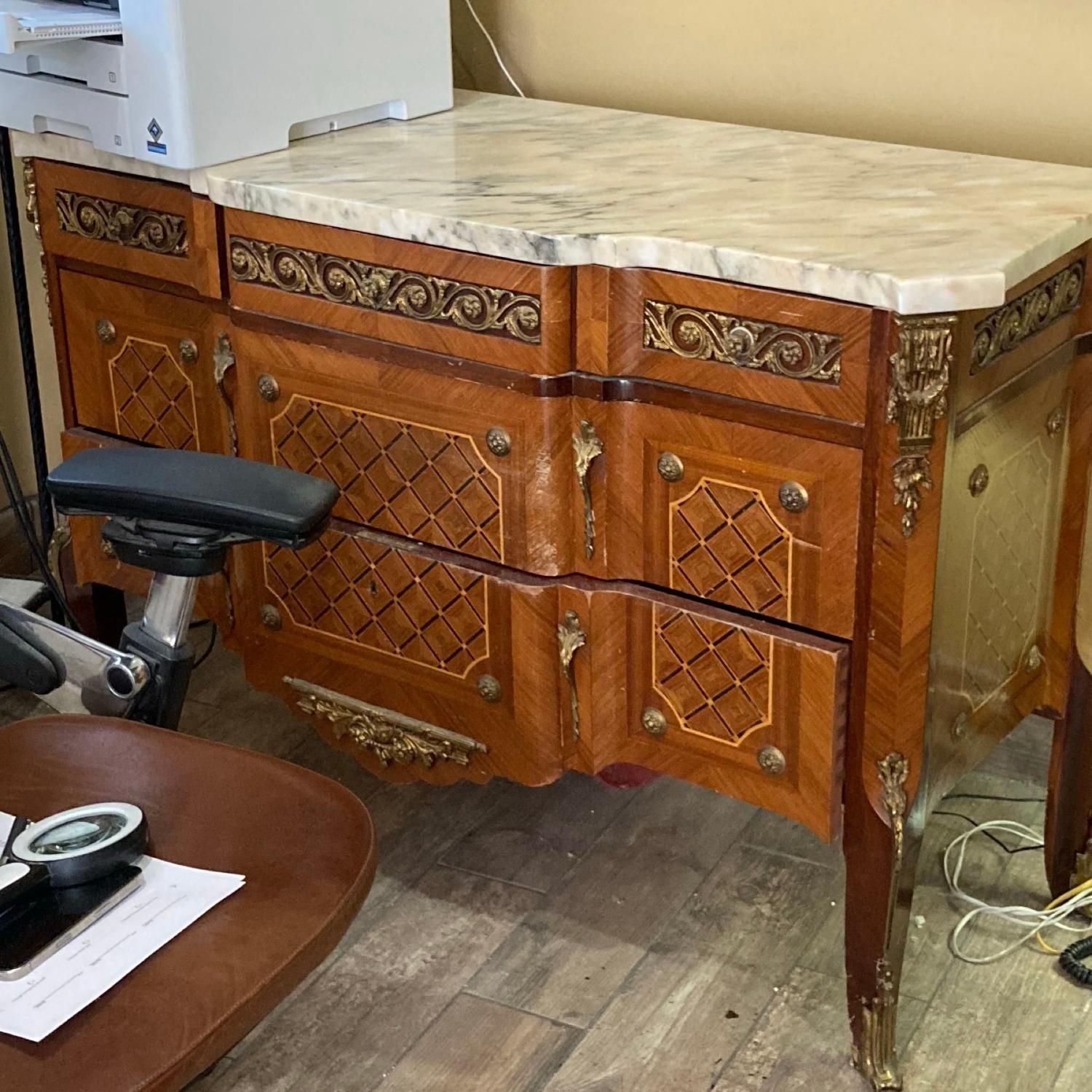 Antique Sideboard with Marble Top	 - image-8