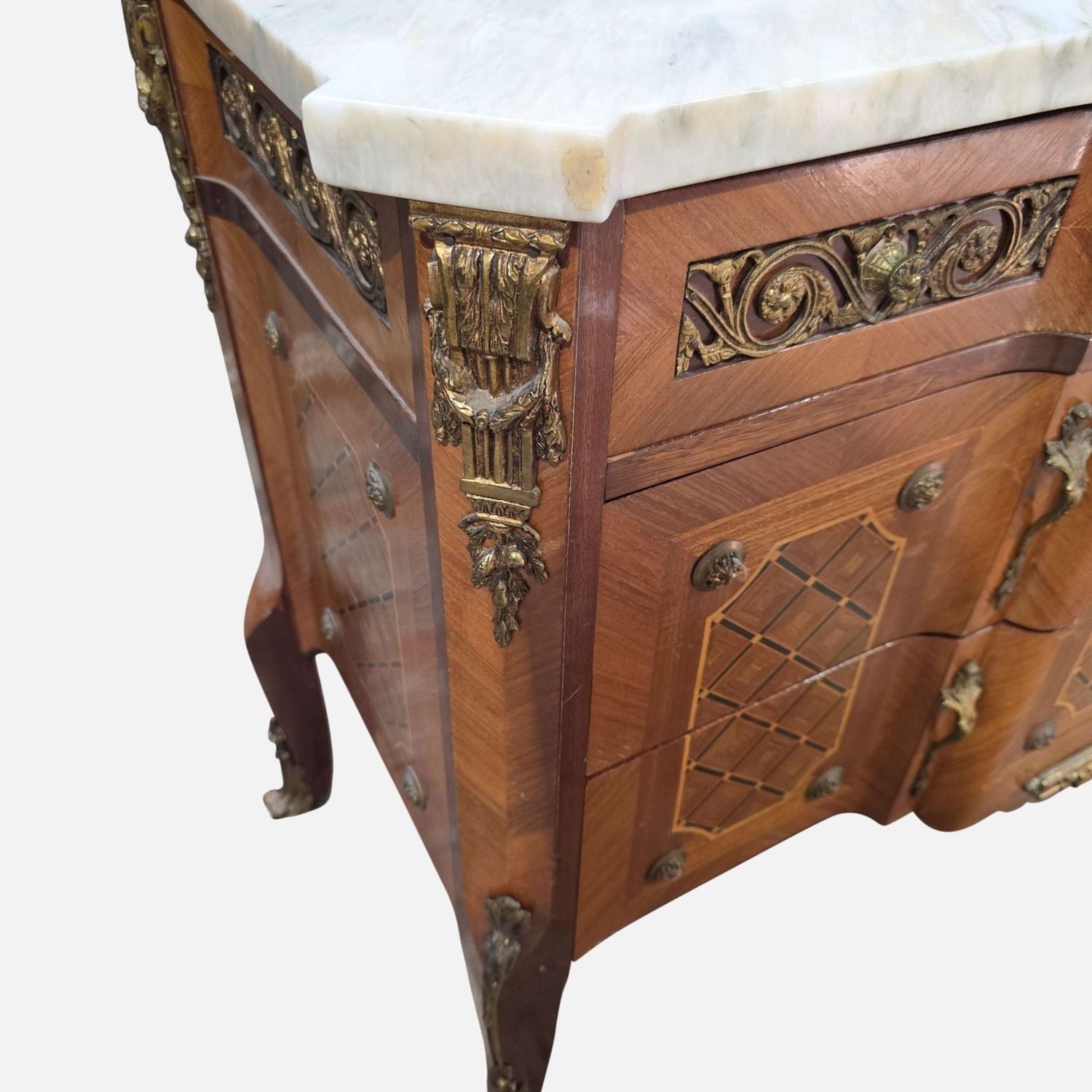 Antique Sideboard with Marble Top	 - image-3