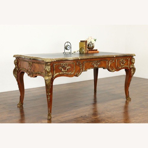 Used French Louis XV Antique Bureau Plat Library  for sale on AptDeco