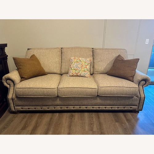 Used Mayo 2900F SERIES Gray Upholstered 3-seat Sofa for sale on AptDeco