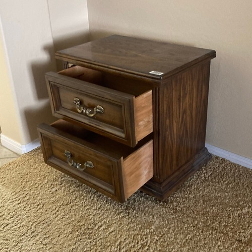 Used American of Martinsville Vintage2-Drawer End Table for sale on AptDeco
