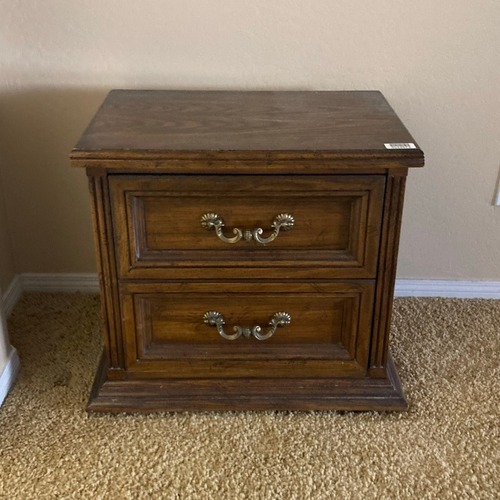 Used American of Martinsville Vintage2-Drawer End Table for sale on AptDeco