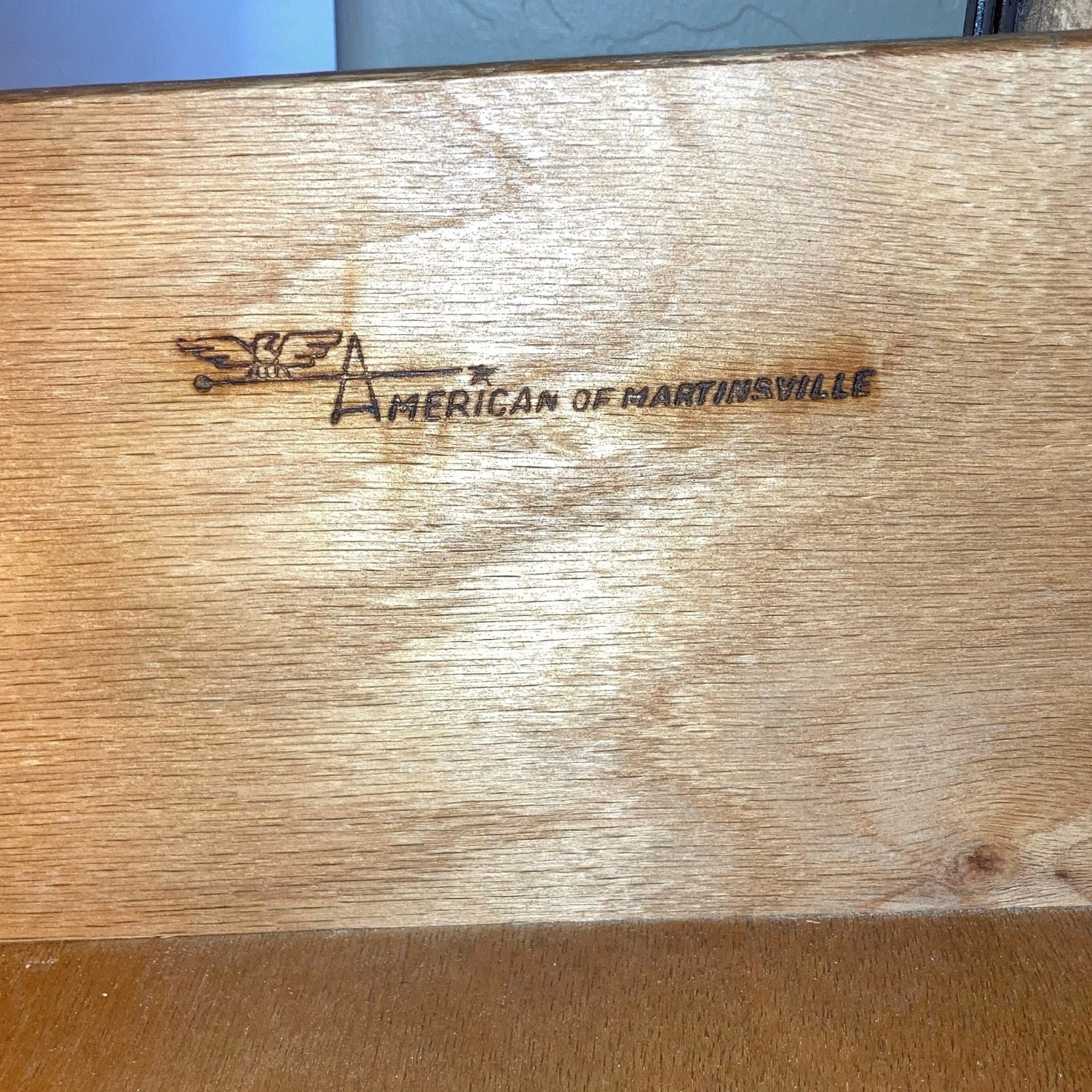 American of Martinsville Vintage2-Drawer End Table - image-4