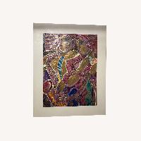 Abstract Musician Signed Acrylic Paintong by Vadik