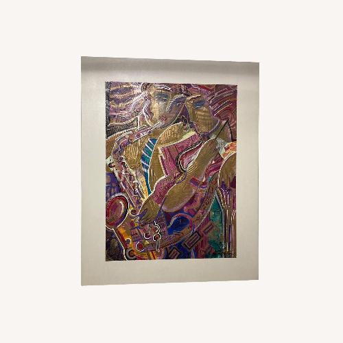 Used Abstract Musician Signed Acrylic Paintong by Vadik for sale on AptDeco