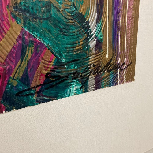 Used Abstract Musician Signed Acrylic Paintong by Vadik for sale on AptDeco