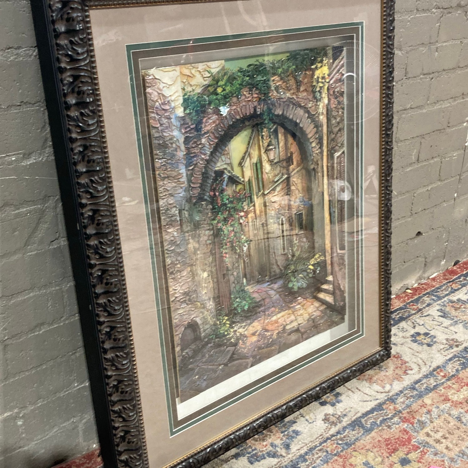 ""Cobbled Streets, St Remy"" Framed Artwork - image-2