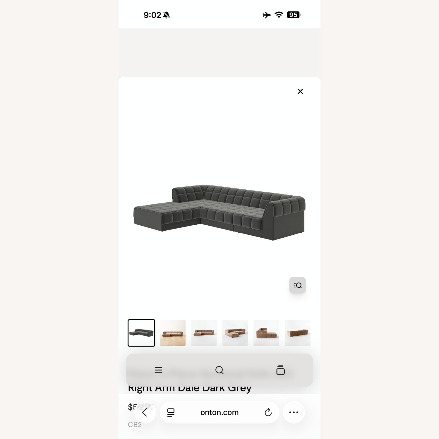 CB2 Pezzo 4-Piece Modular Sectional Sofa - image-1