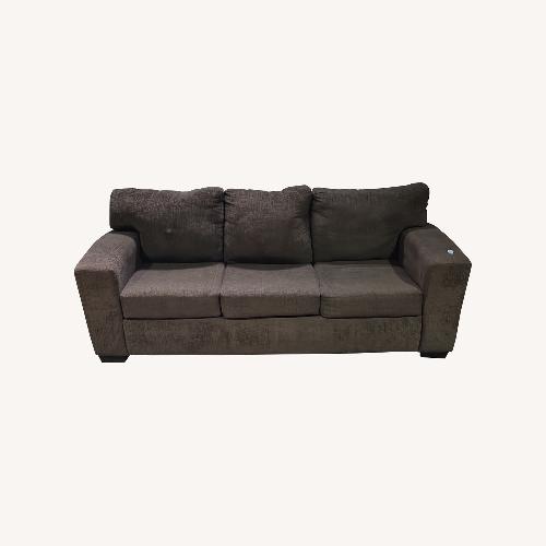 Used Comfortable Brown 3-Seat Sofa with Plush Cushions for sale on AptDeco