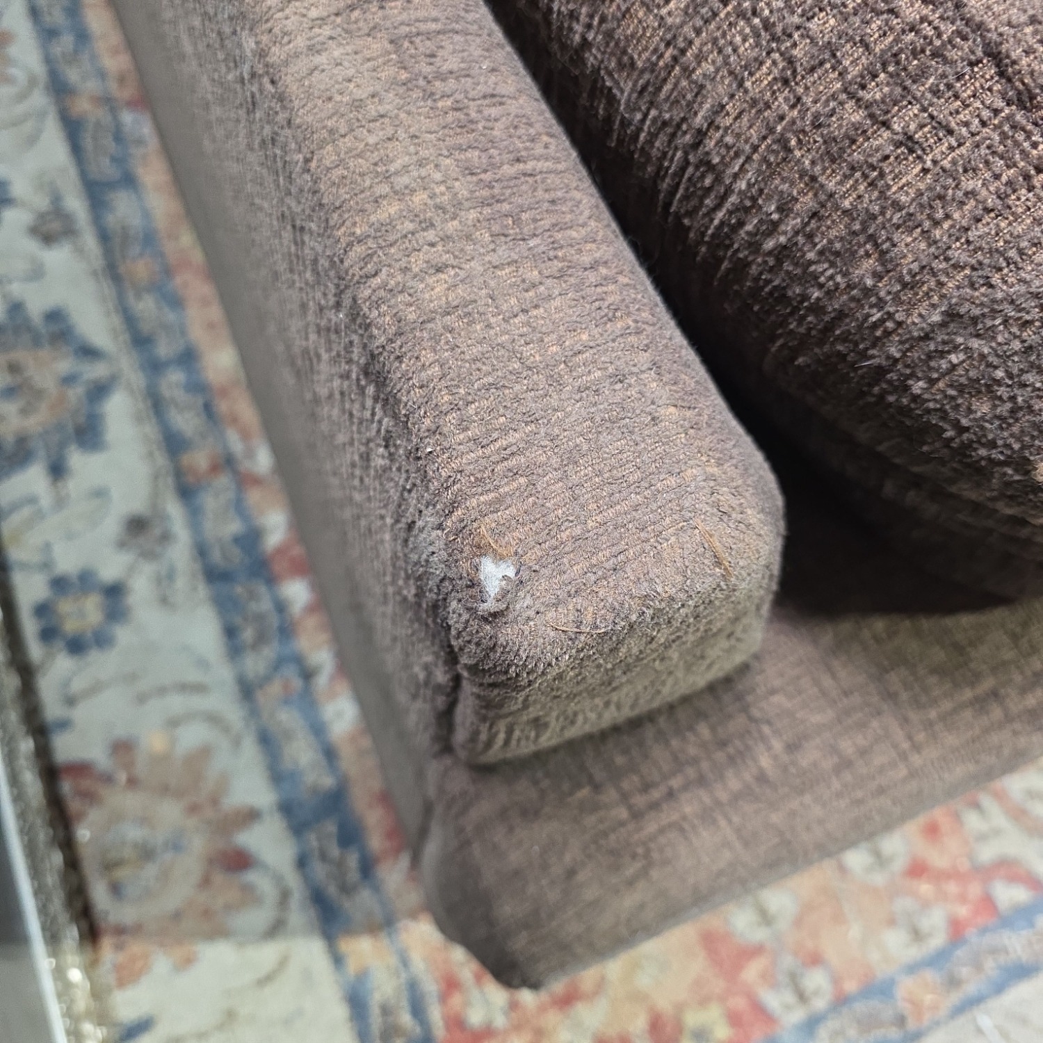 Comfortable Brown 3-Seat Sofa with Plush Cushions - image-4