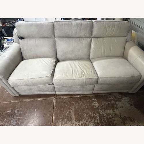 Used Ethan Allen 3-Seat Leather Conover Sofa for sale on AptDeco