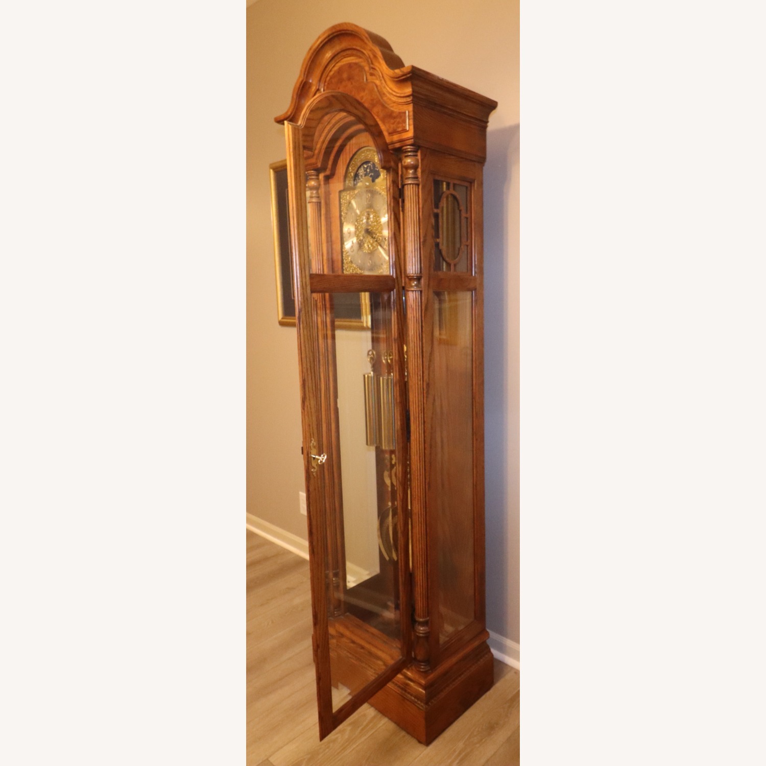 Howard Miller Oak Grandfather Clock - image-12