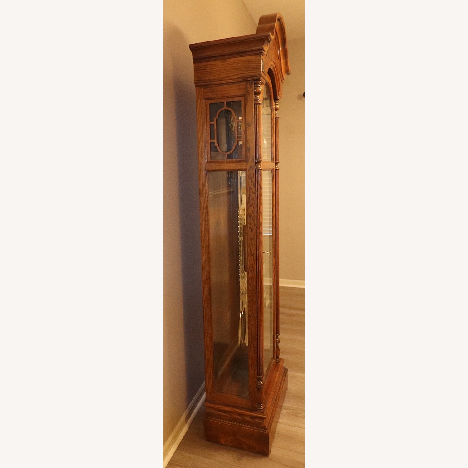 Howard Miller Oak Grandfather Clock - image-4