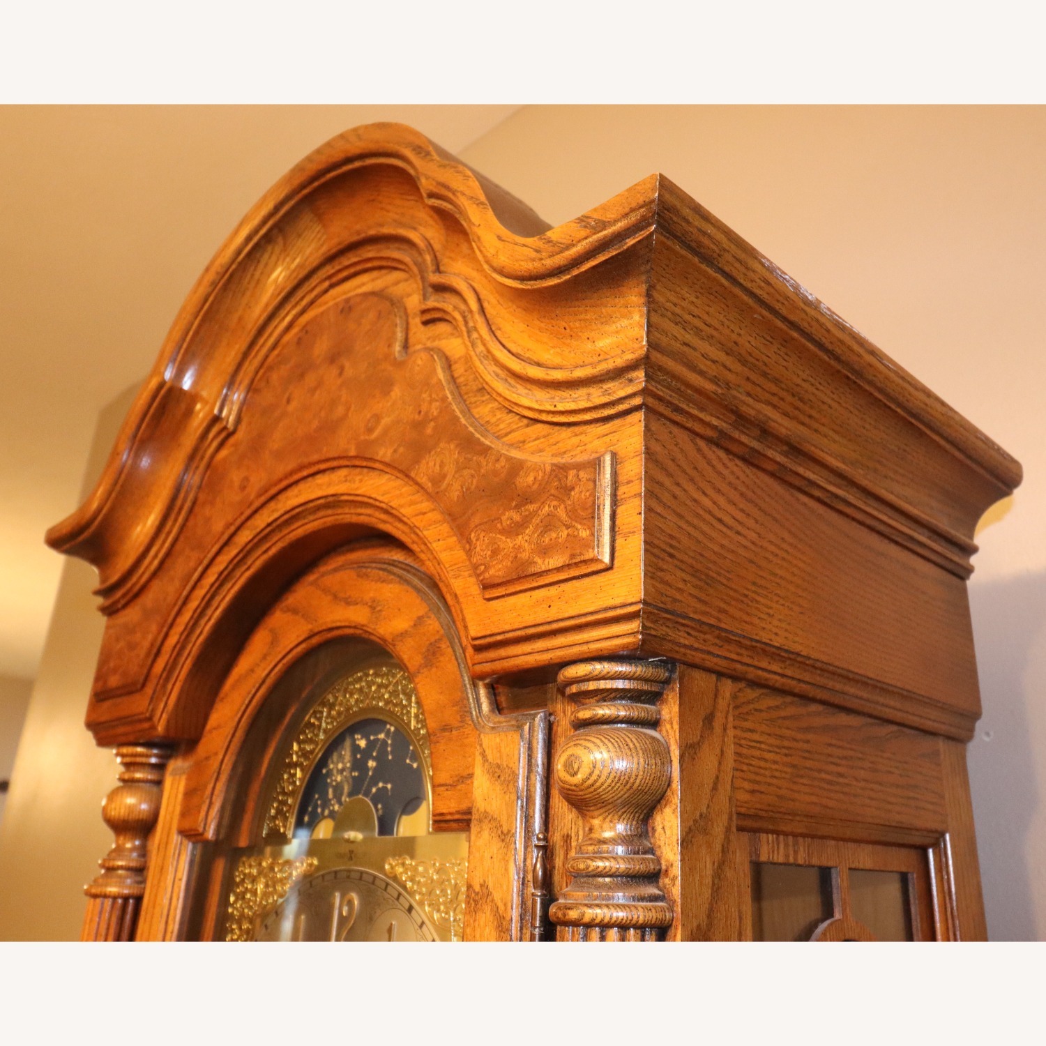 Howard Miller Oak Grandfather Clock - image-17