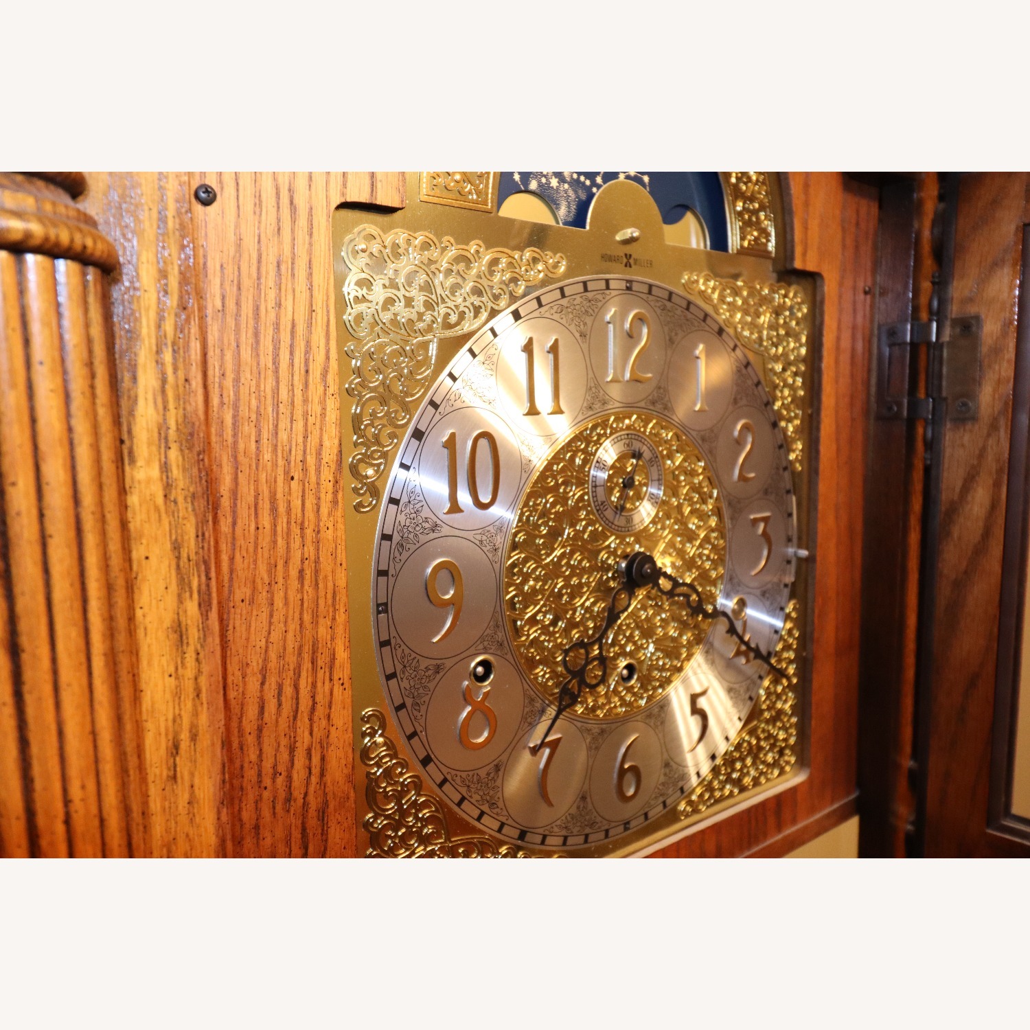 Howard Miller Oak Grandfather Clock - image-11