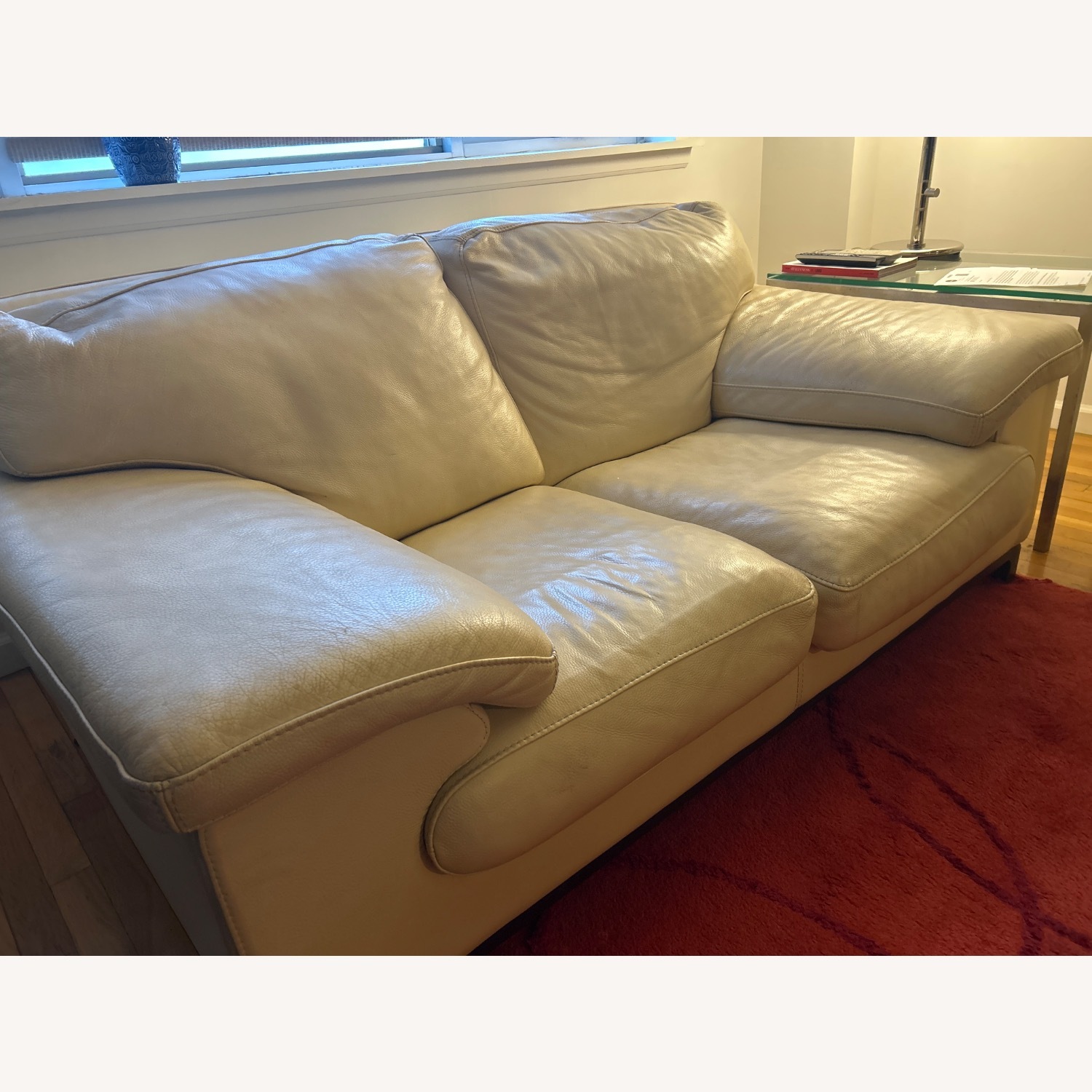 Roche Bobois Natural Leather 2 Seater Sofa - image-2