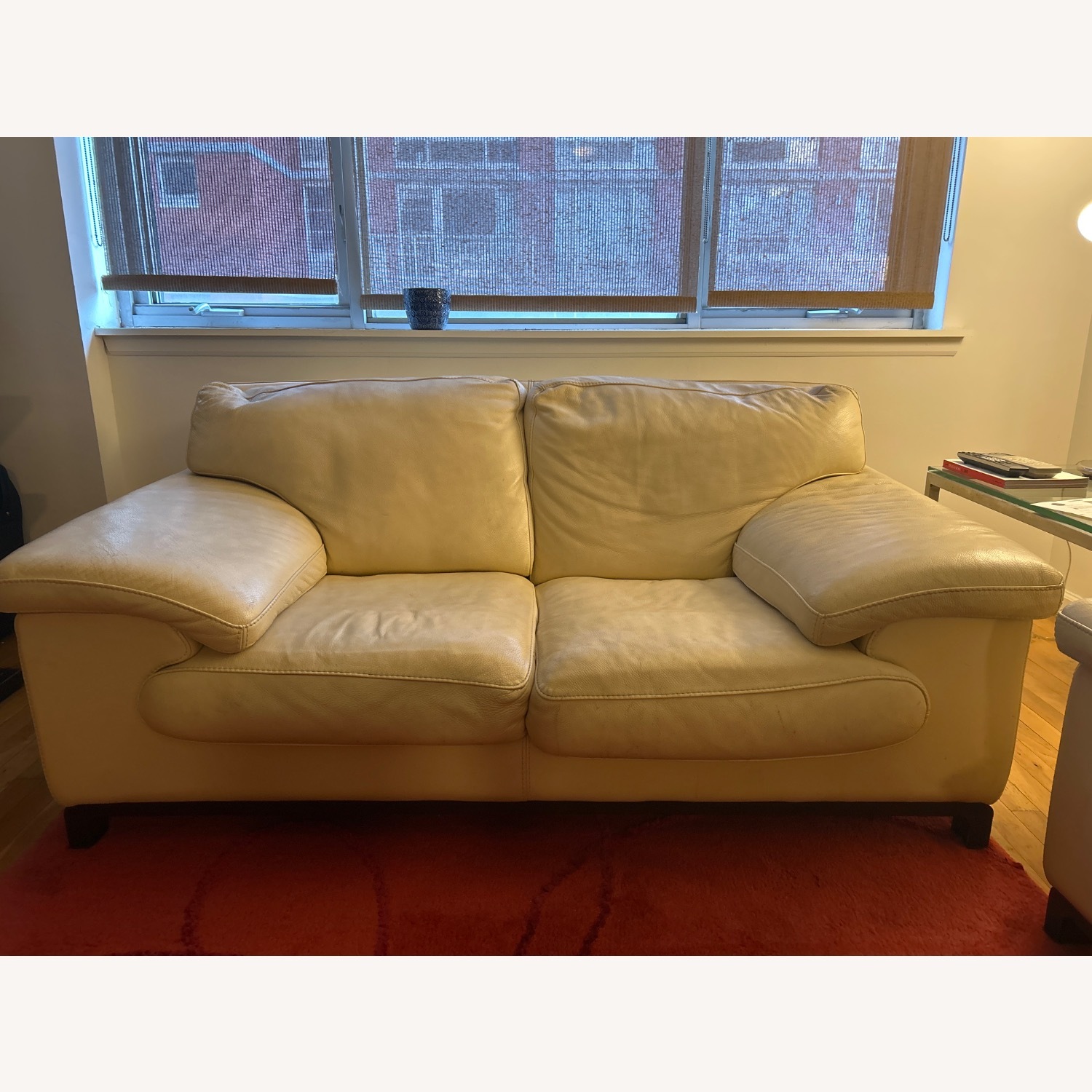 Roche Bobois Natural Leather 2 Seater Sofa - image-1