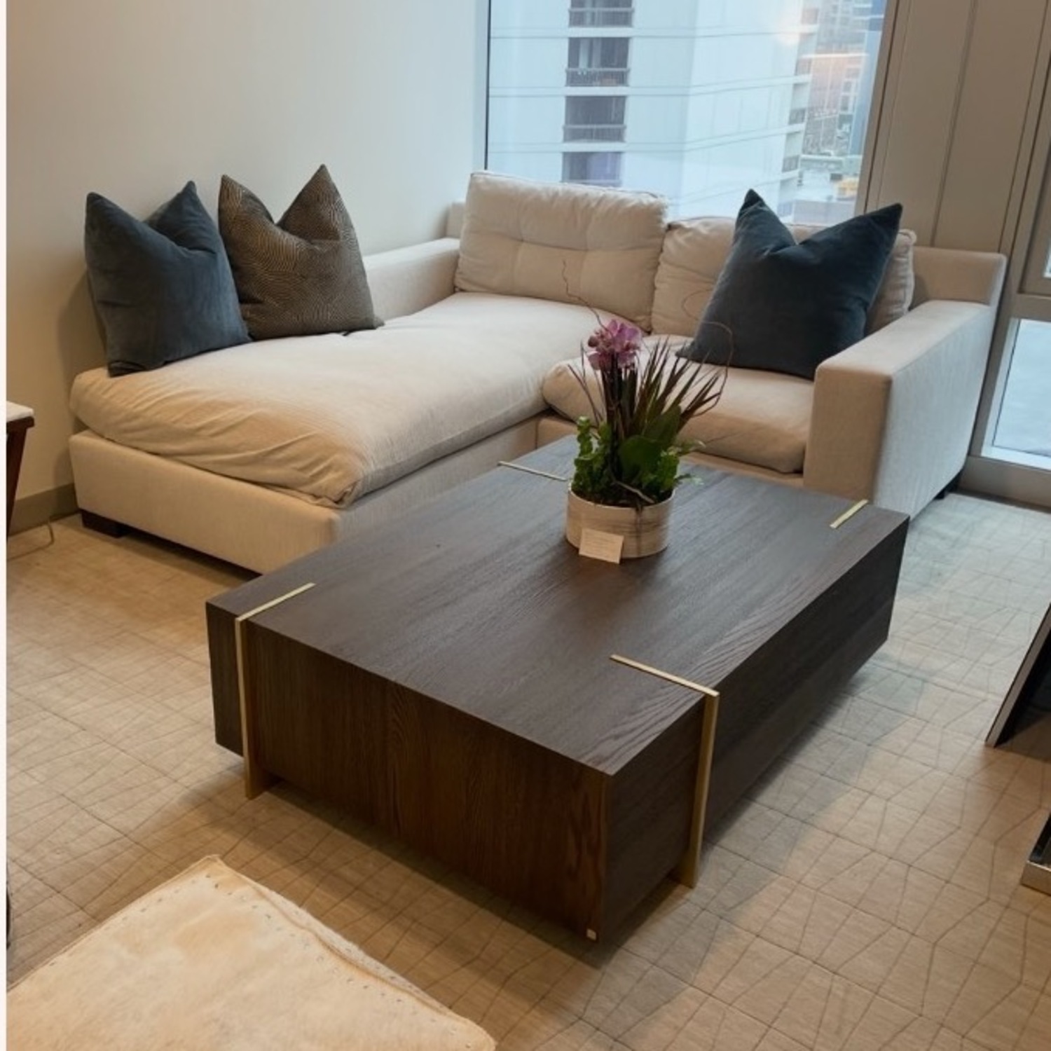 Restoration Hardware Verrazano Rectangular Coffee Table - image-3