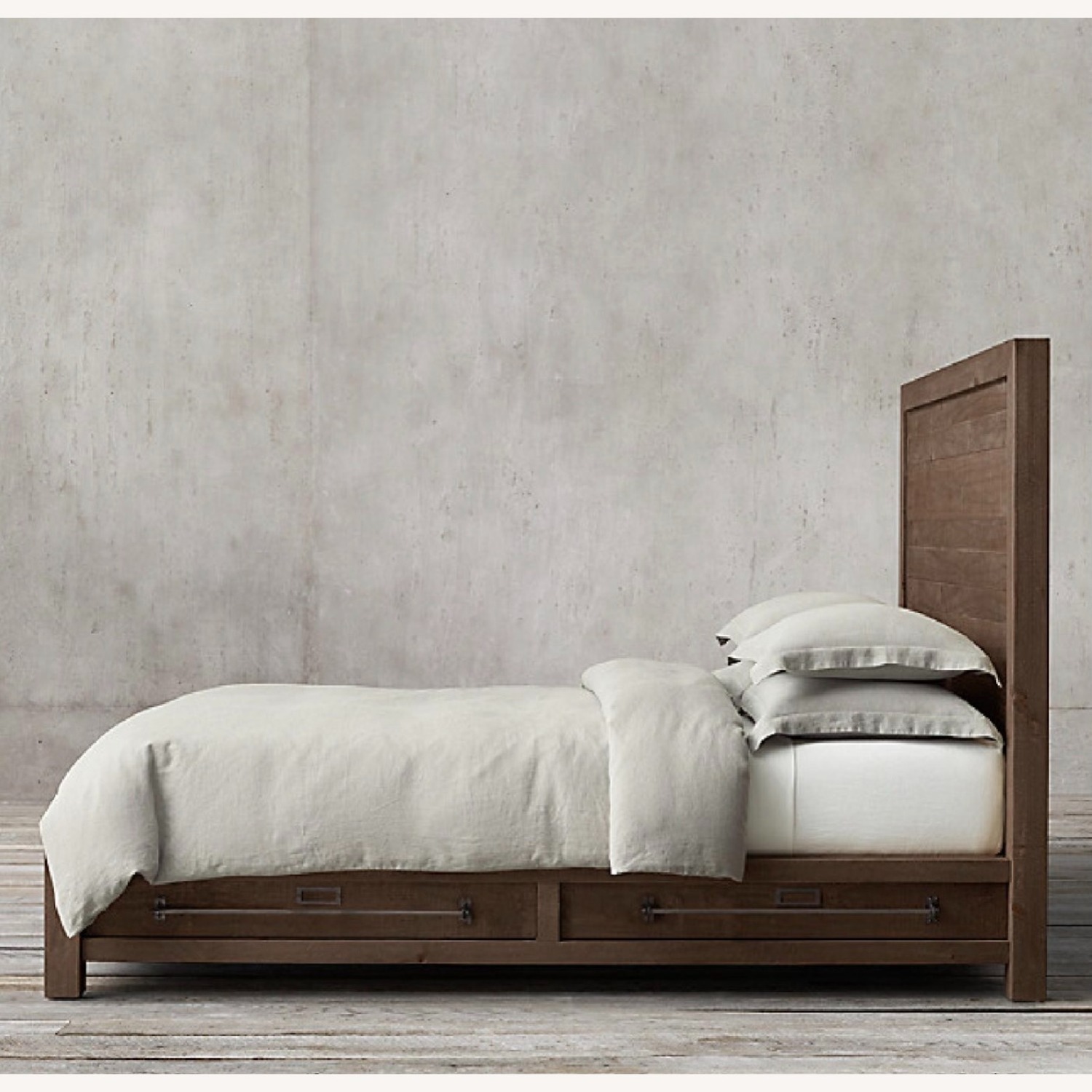 Restoration Hardware Storage Bed (Queen) - image-1