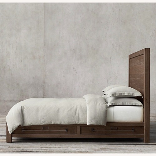 Used Restoration Hardware Storage Bed (Queen) for sale on AptDeco