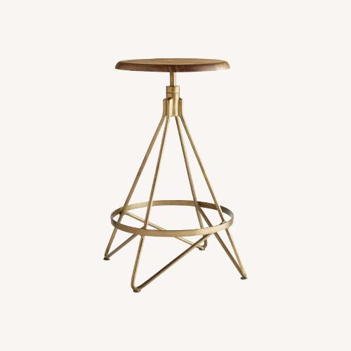 Used Arteriors Home Wyndham Light Brown Wood Stools for sale on AptDeco