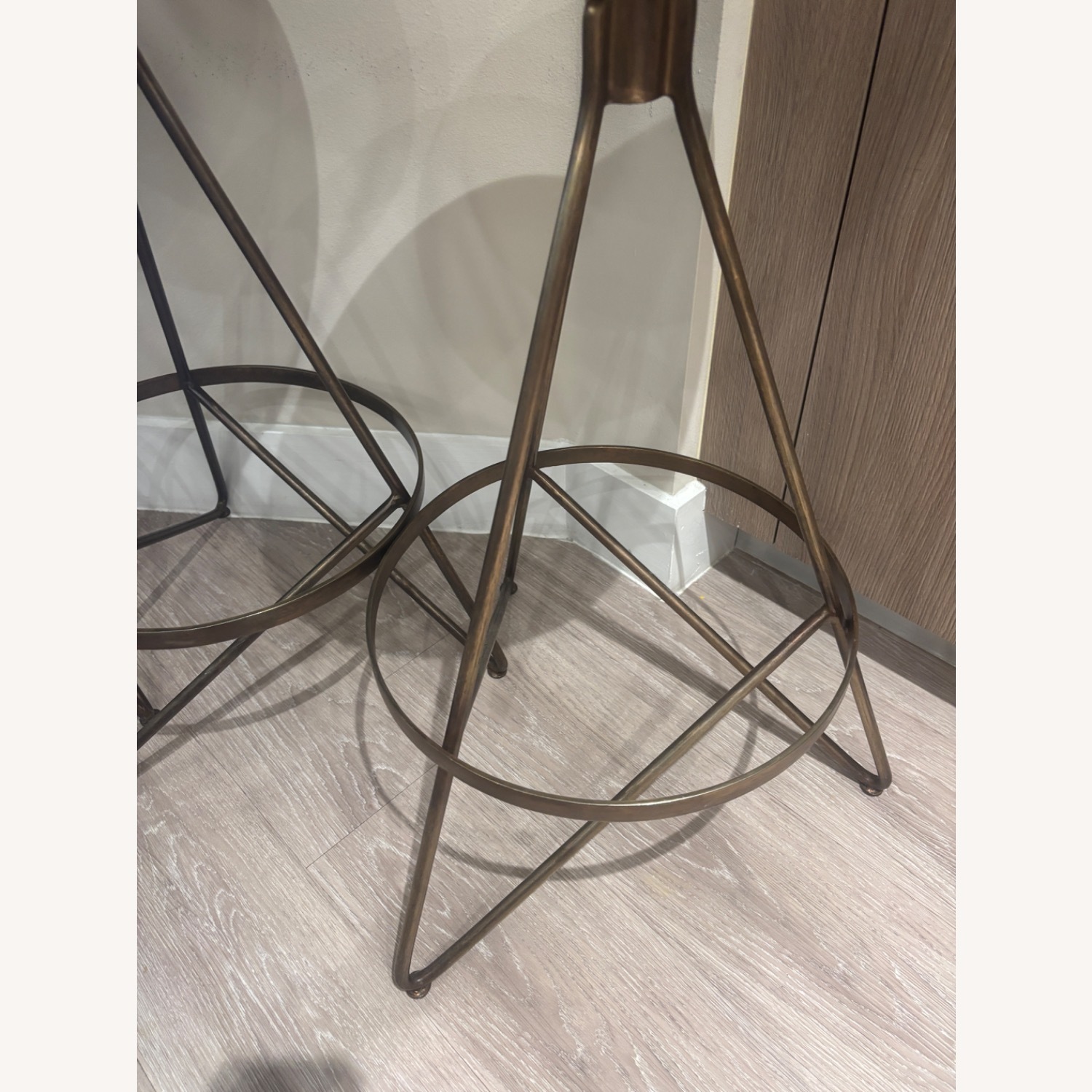 Arteriors Home Wyndham Light Brown Wood Stools - image-2