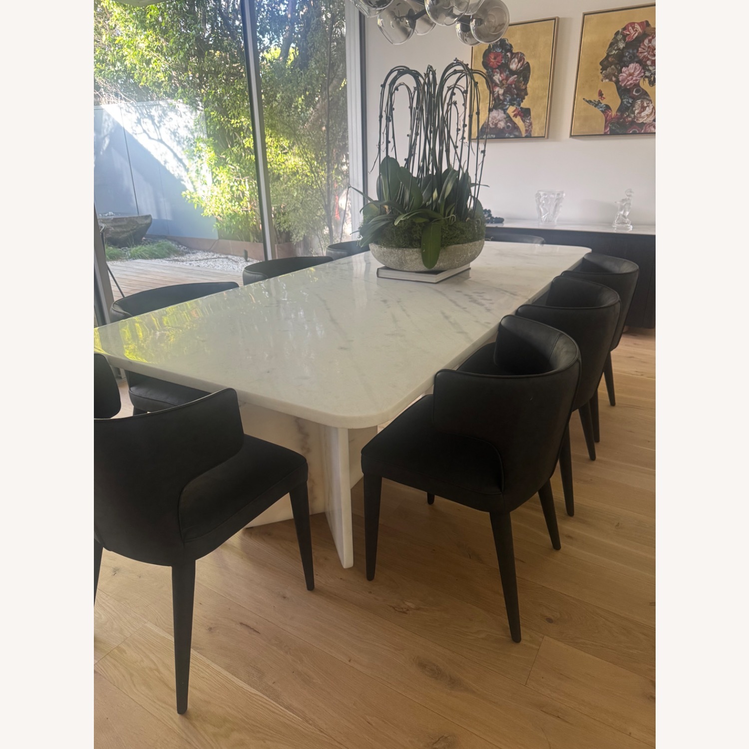White Marble Dining Table - image-2