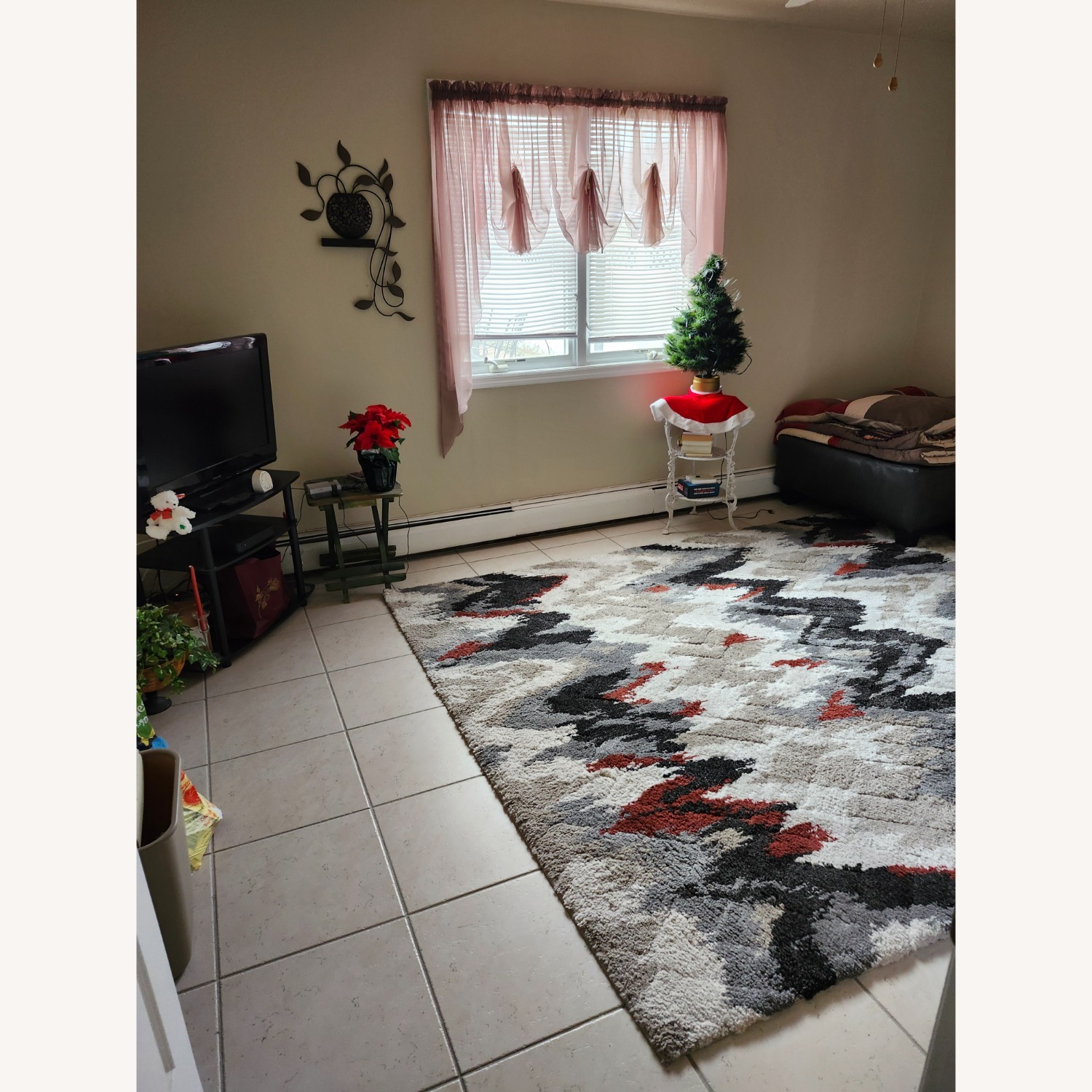 Light Gray Cotton Area Rug 9' x 12' - image-1