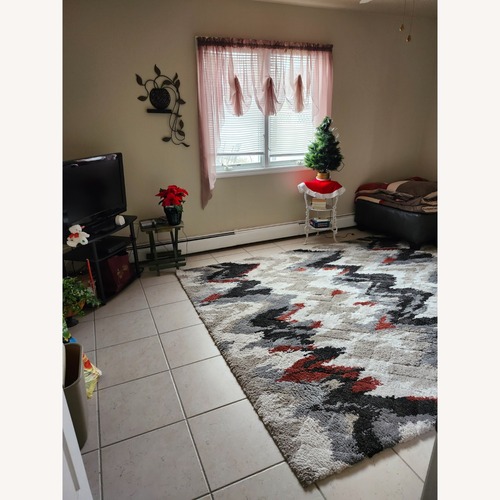 Used Light Gray Cotton Area Rug 9' x 12' for sale on AptDeco